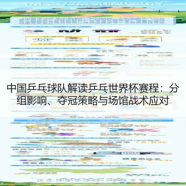 中国乒乓球队解读乒乓世界杯赛程:分组影响、夺冠策略与场馆战术应对